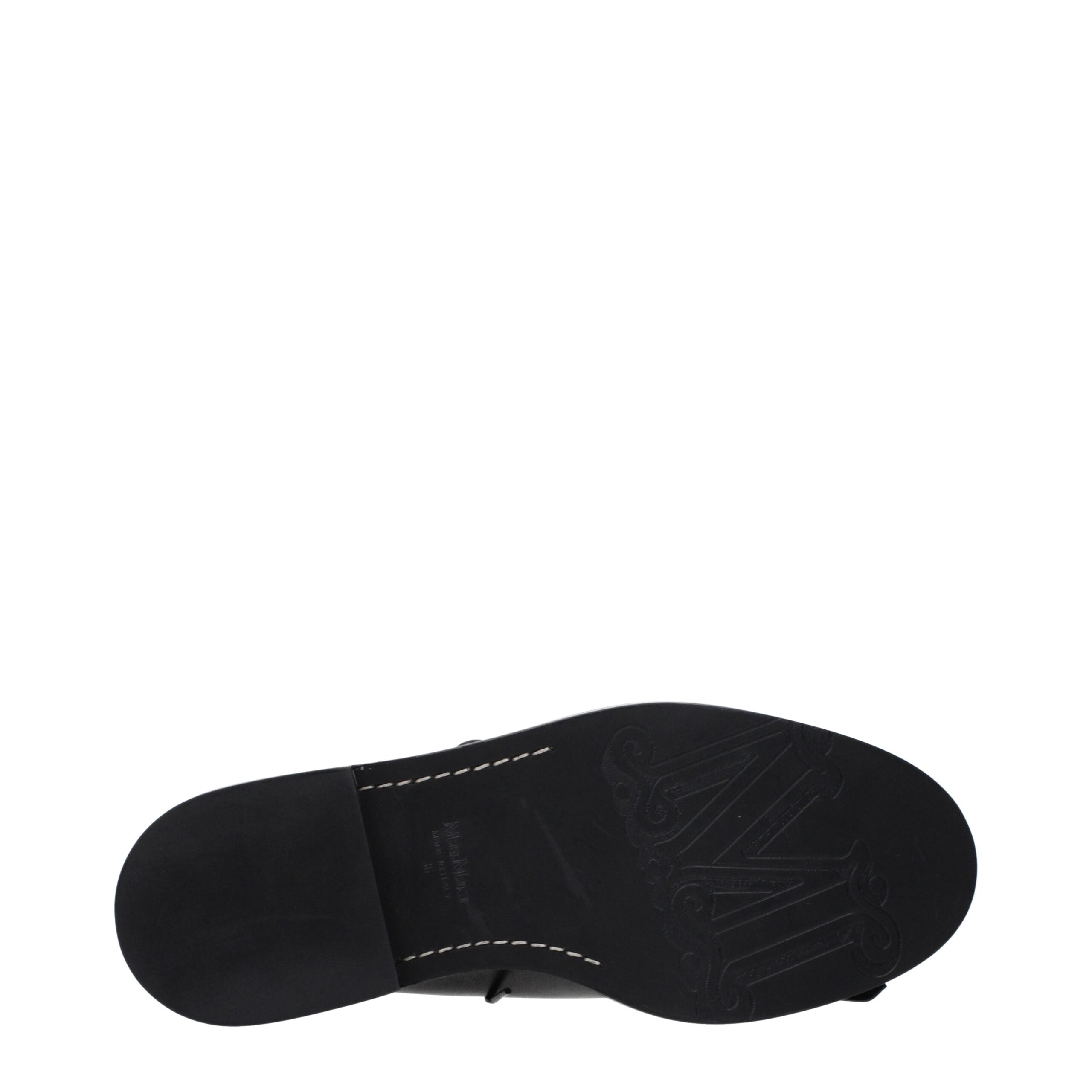 Chaussures Oxford et derbies en cuir noir Max Mara