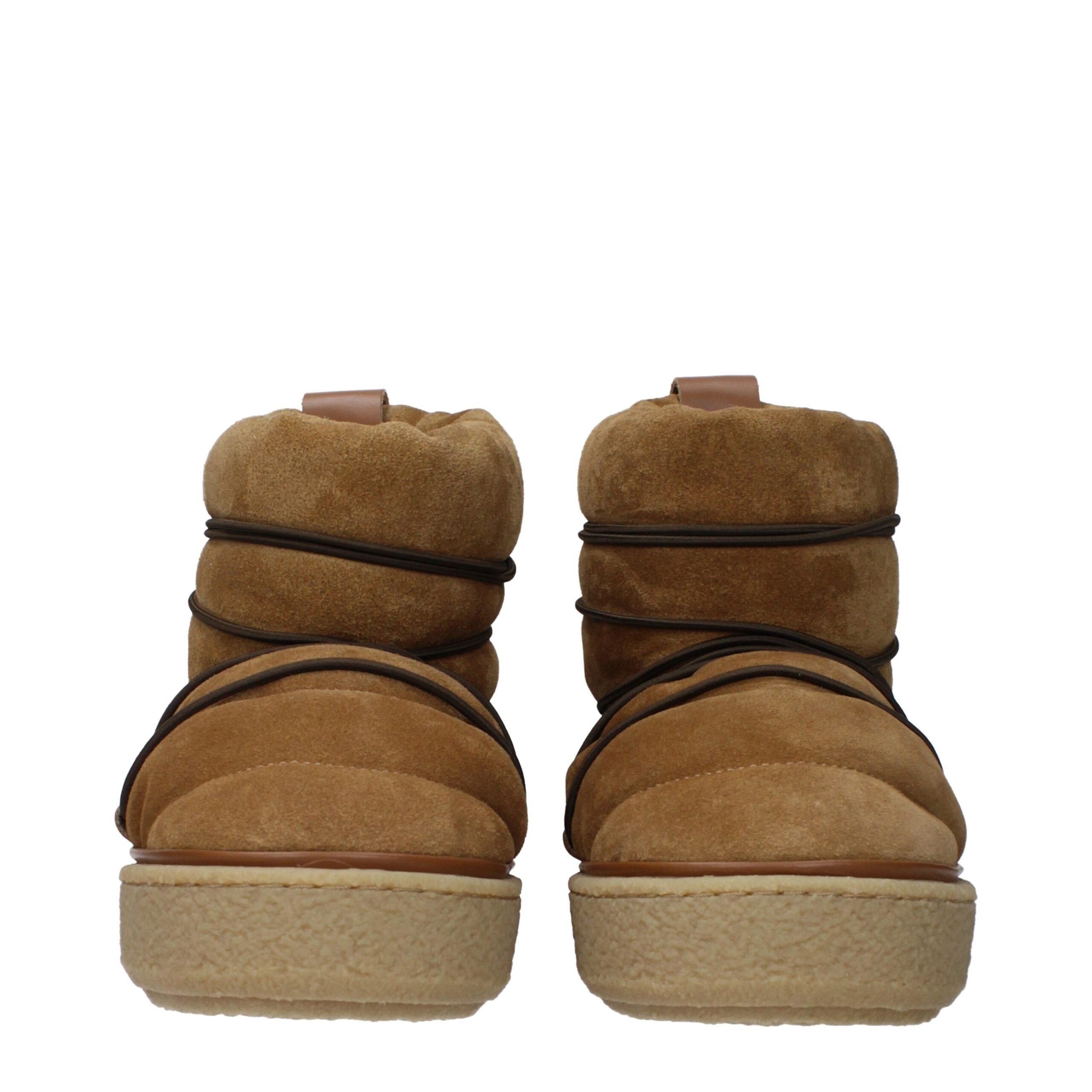 Bottines Isabel Marant en cuir marron