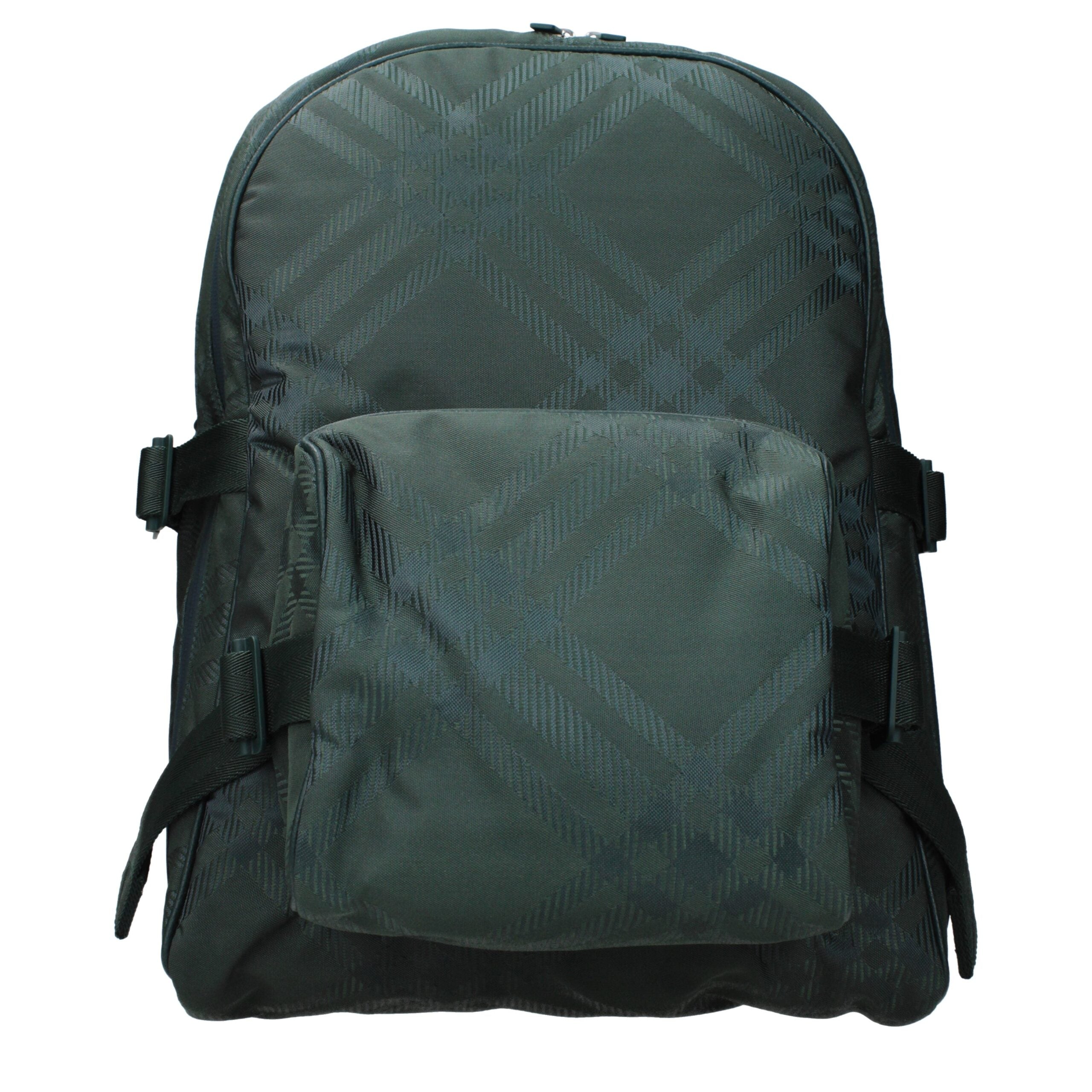 Sac à dos Burberry en tissu vert