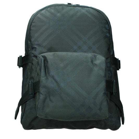Zaino in tessuto verde Burberry