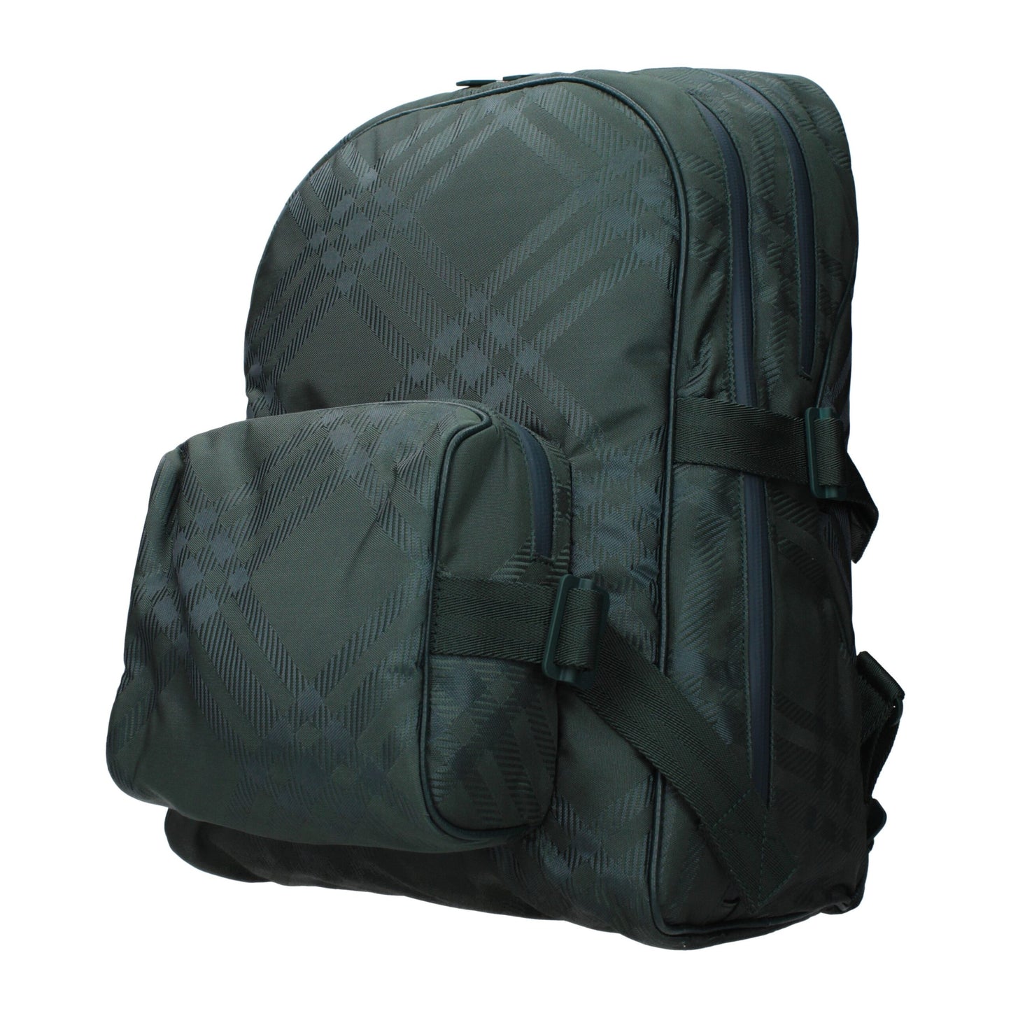 Zaino in tessuto verde Burberry