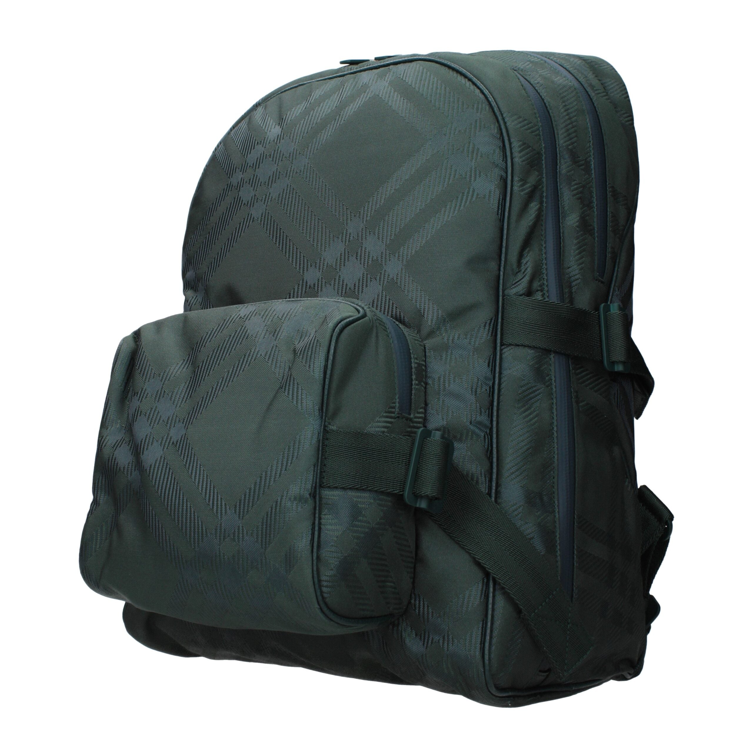 Sac à dos Burberry en tissu vert