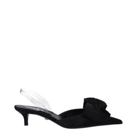 Versace Black Satin Sandals