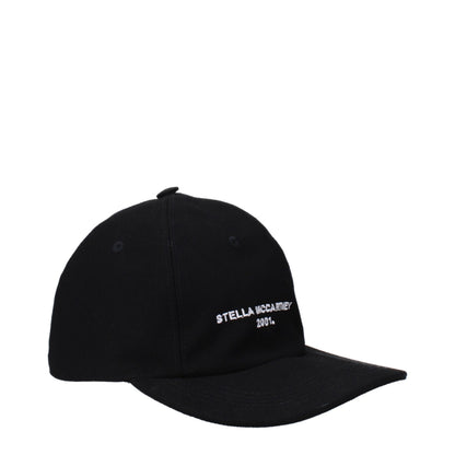 Cappellino da baseball in cotone nero Stella McCartney