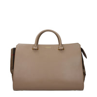 Borsa a mano in pelle beige Burberry
