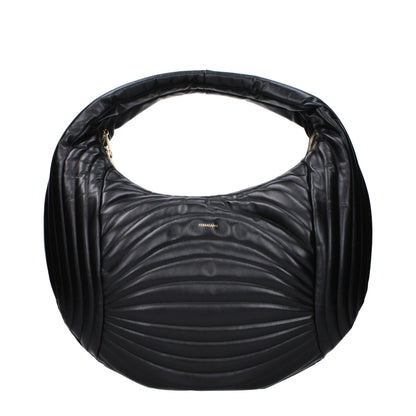 Borsa a mano in pelle nera Salvatore Ferragamo