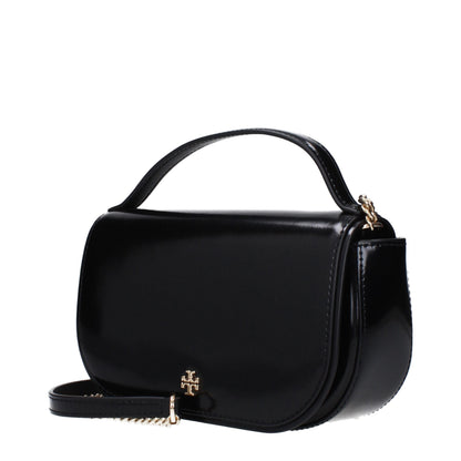 Borsa a mano in pelle nera Tory Burch