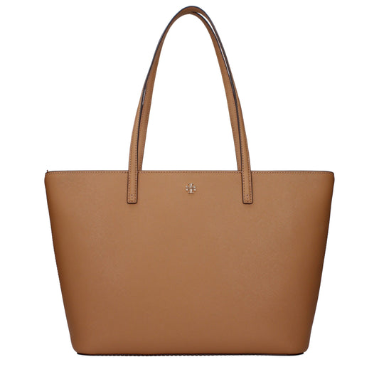 Borsa a tracolla in pelle marrone Tory Burch
