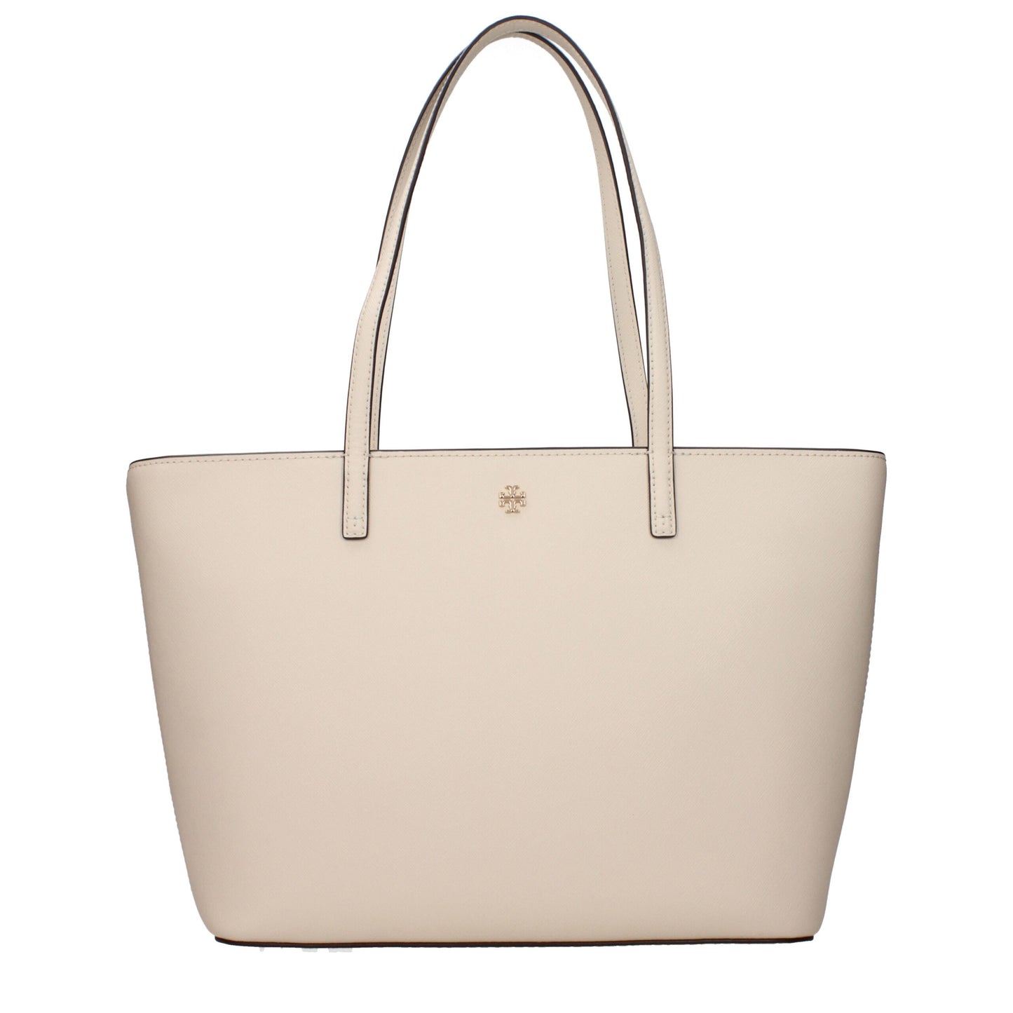 Borsa a tracolla in pelle beige Tory Burch