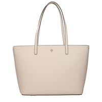 Borsa a tracolla in pelle beige Tory Burch
