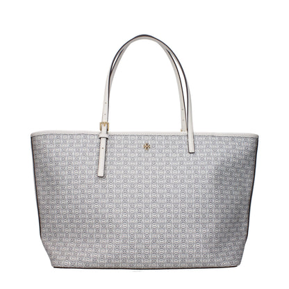 Borsa a tracolla in pelle beige Tory Burch