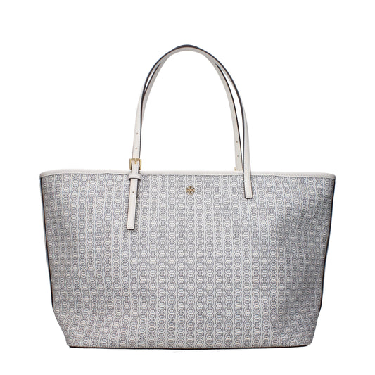 Borsa a tracolla in pelle beige Tory Burch