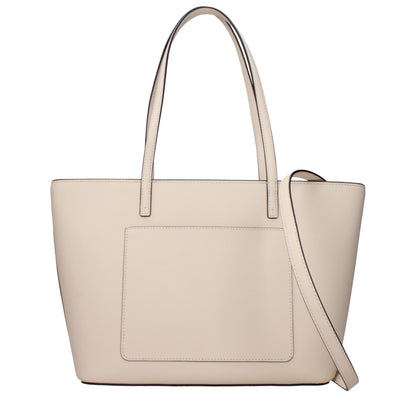 Borsa a tracolla in pelle beige Tory Burch