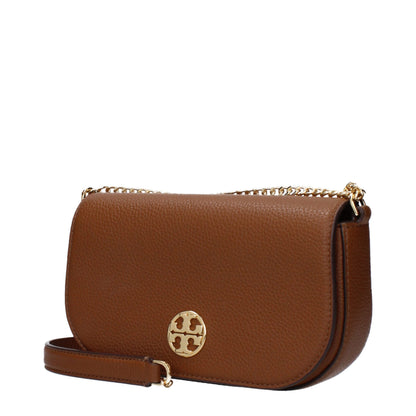 Borsa a tracolla in pelle marrone Tory Burch