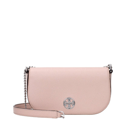Borsa a tracolla in pelle rosa Tory Burch