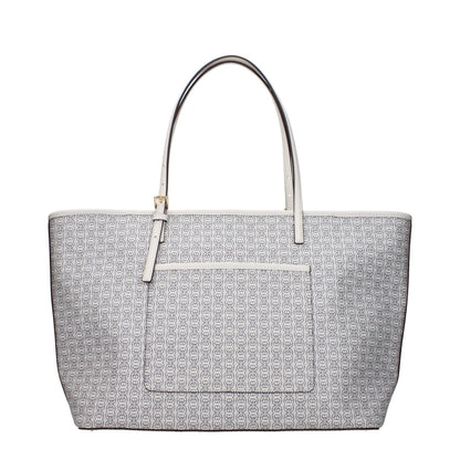 Borsa a tracolla in pelle beige Tory Burch