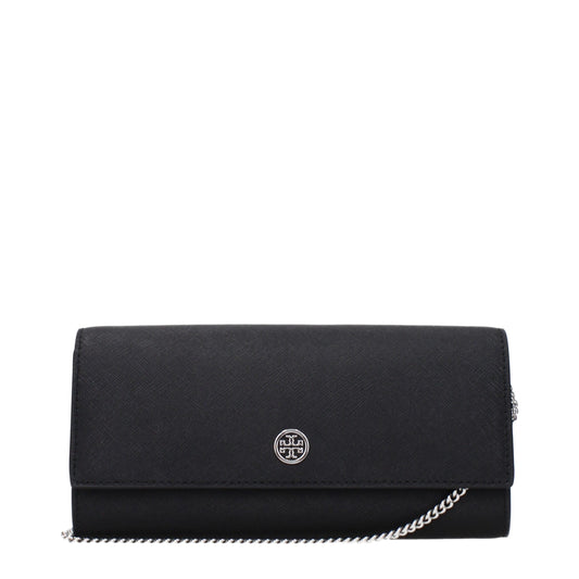 Borsa a mano in pelle nera Tory Burch