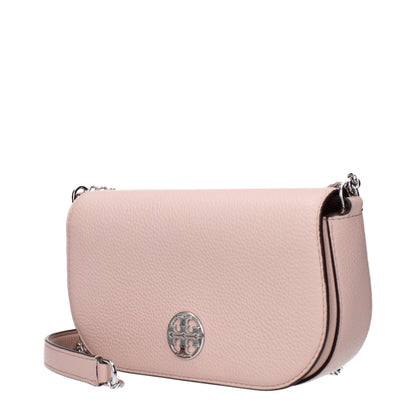 Borsa a tracolla in pelle rosa Tory Burch