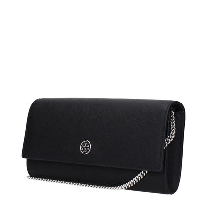 Borsa a mano in pelle nera Tory Burch