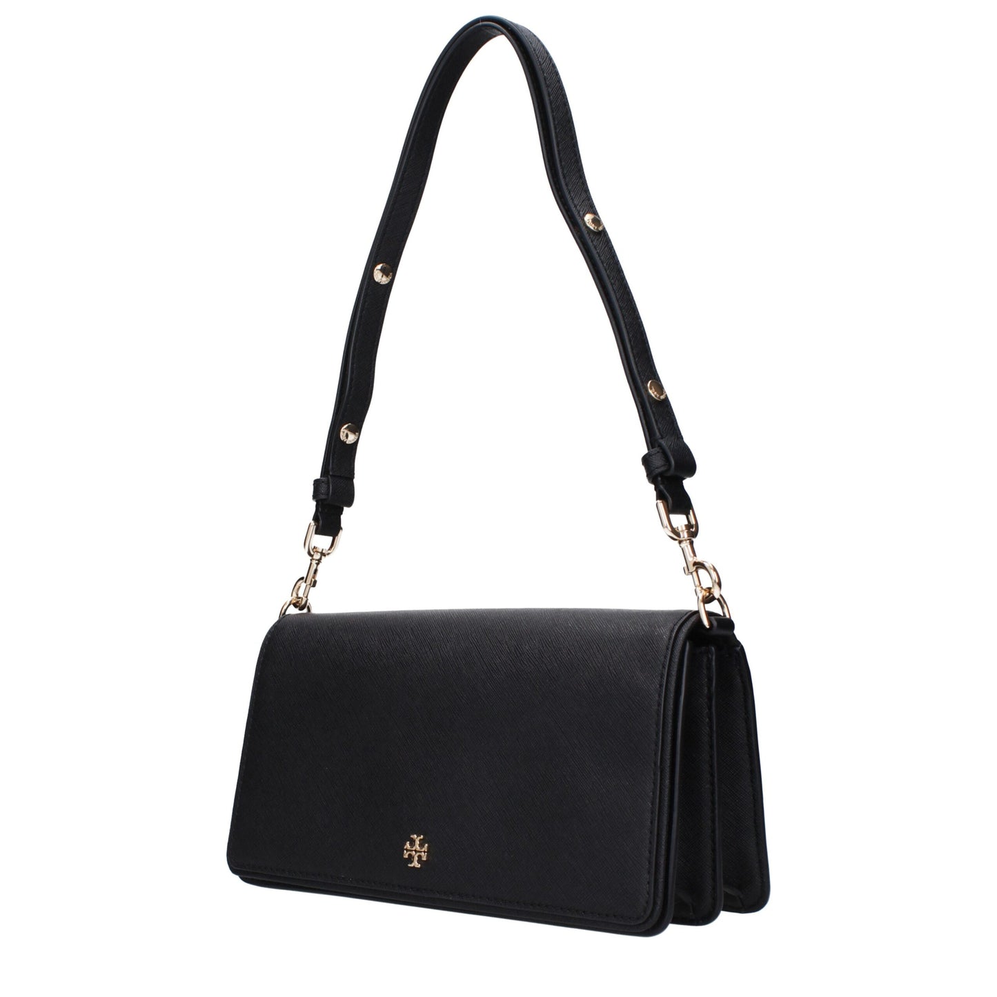 Borsa a tracolla in pelle nera Tory Burch