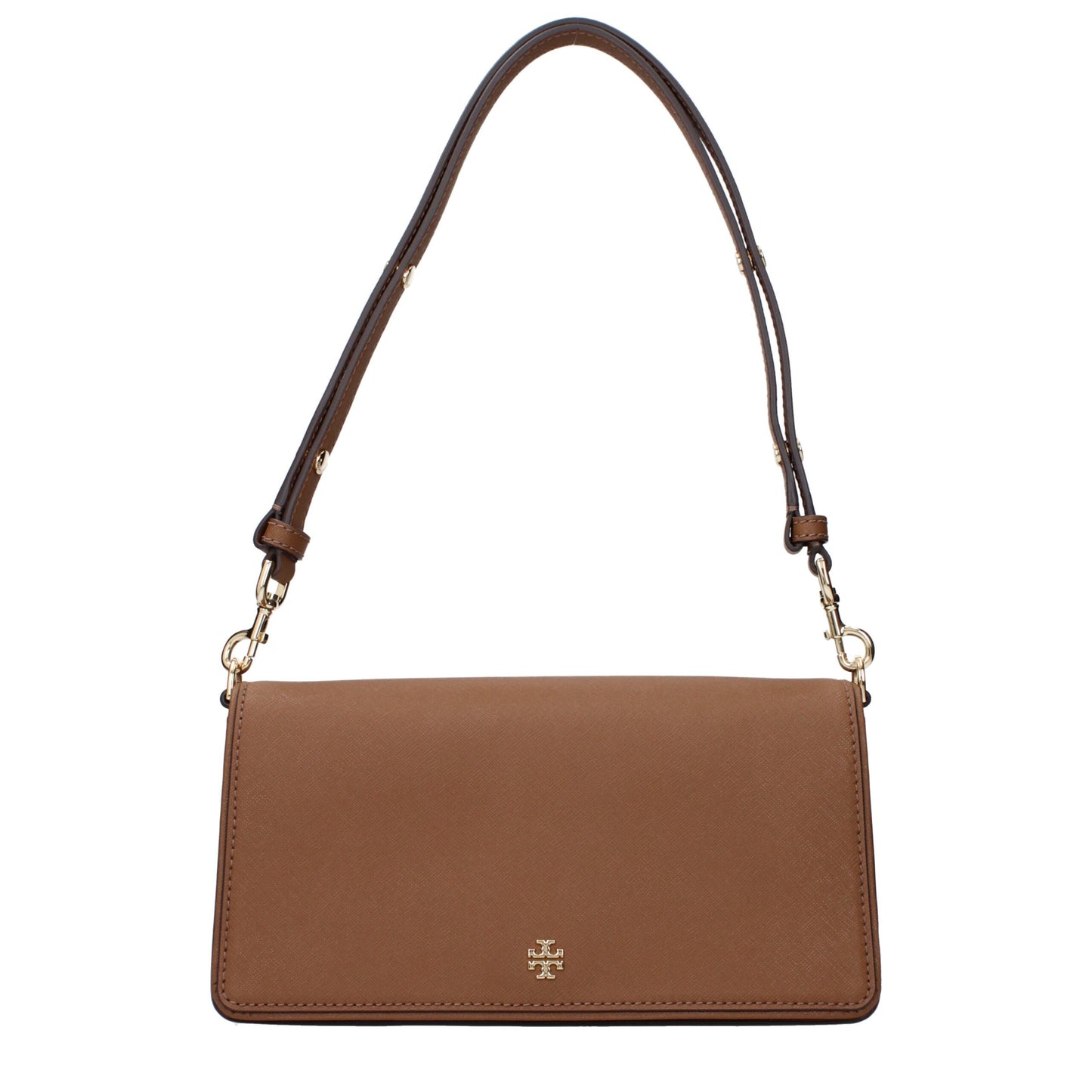 Borsa a tracolla in pelle marrone Tory Burch