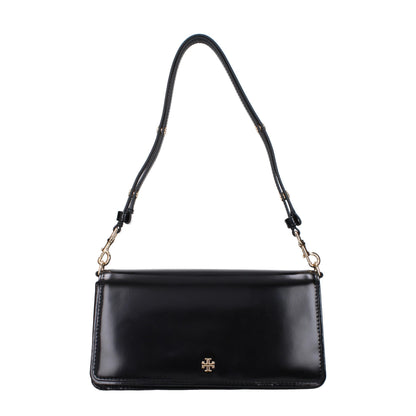 Sac bandoulière en cuir noir Tory Burch
