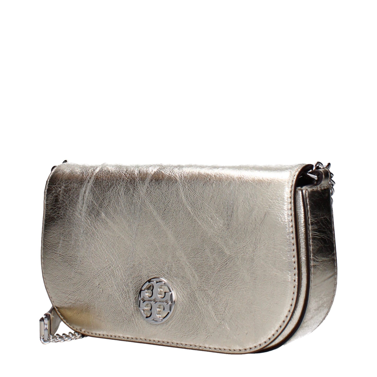 Borsa a tracolla in pelle dorata Tory Burch