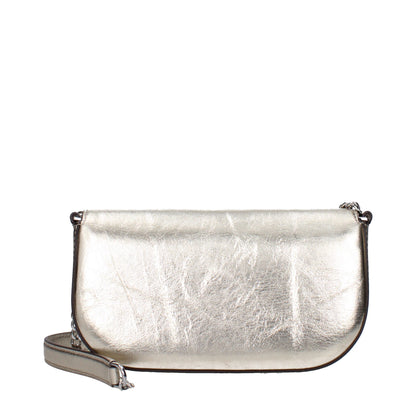 Borsa a tracolla in pelle dorata Tory Burch