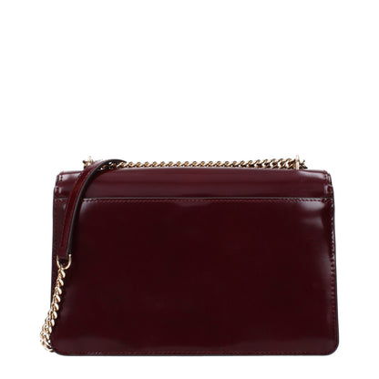 Borsa a tracolla in pelle rossa Tory Burch