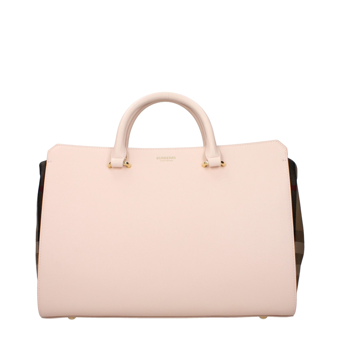 Borsa a mano in pelle rosa Burberry