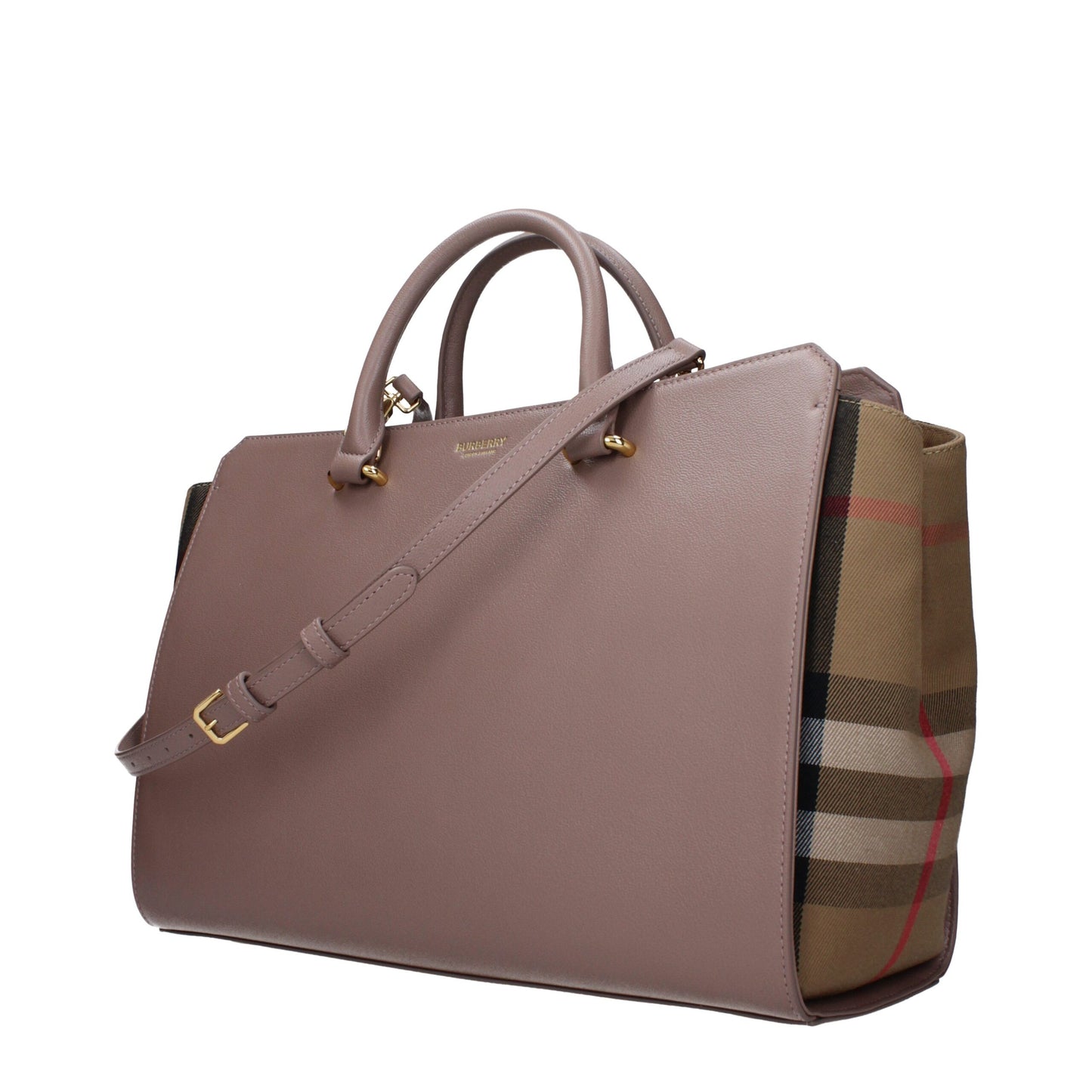 Sac à main Burberry en cuir gris