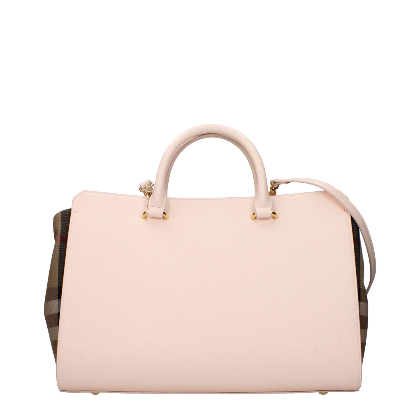 Borsa a mano in pelle rosa Burberry