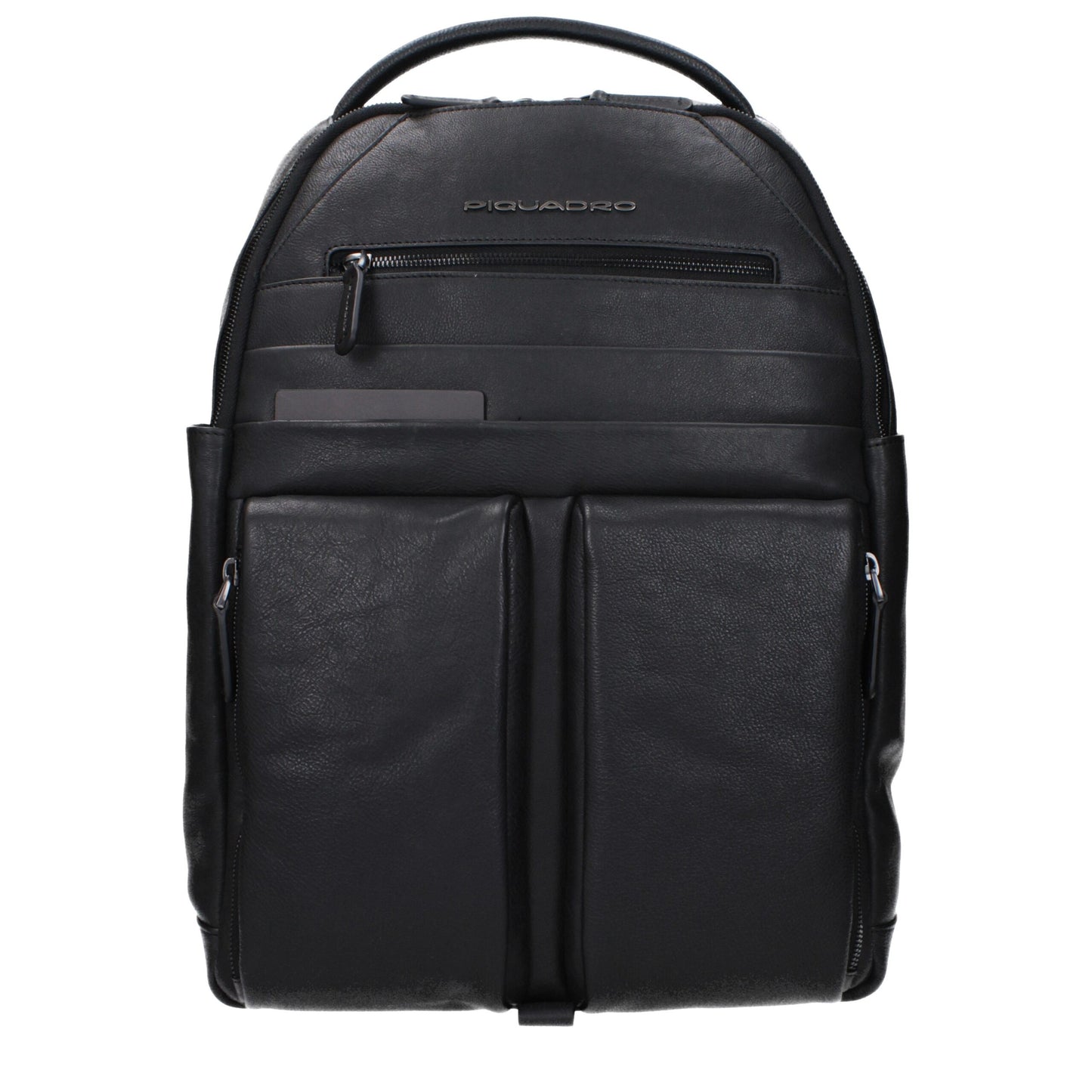 Zaino in pelle nera Piquadro