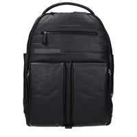 Zaino in pelle nera Piquadro