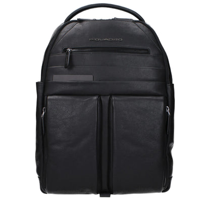Zaino in pelle nera Piquadro