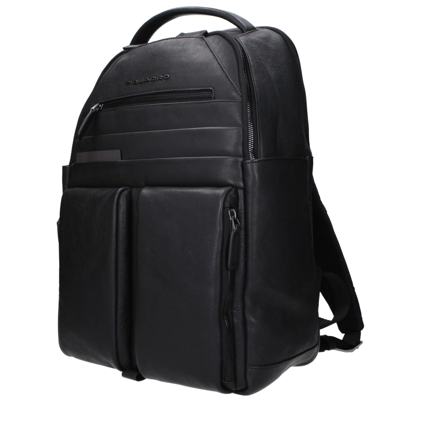 Zaino in pelle nera Piquadro