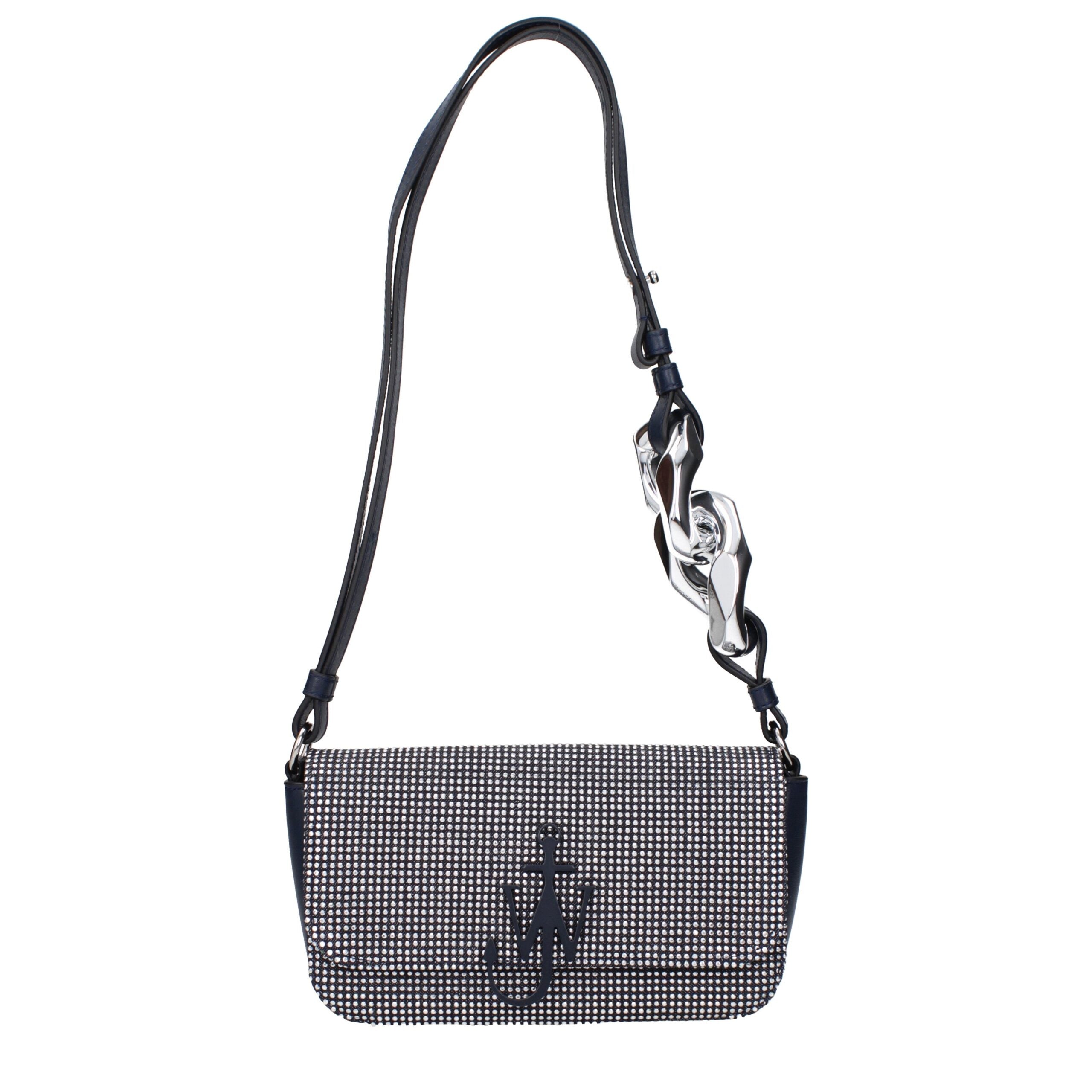 Borsa a tracolla in tessuto blu Jw Anderson