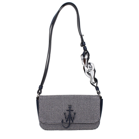 Borsa a tracolla in tessuto blu Jw Anderson