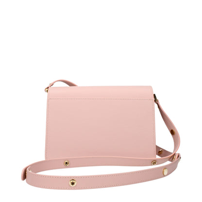 Borsa a tracolla in pelle rosa Marni