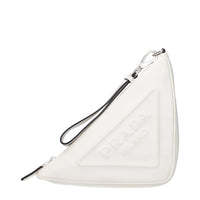 Pochette Prada in pelle blu