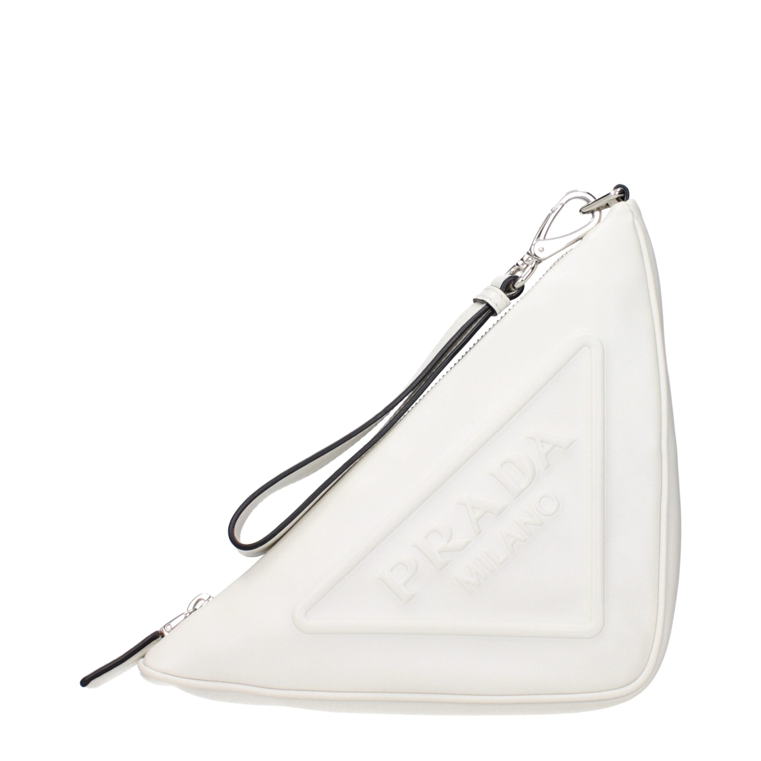Prada Blue Leather Clutch Bag