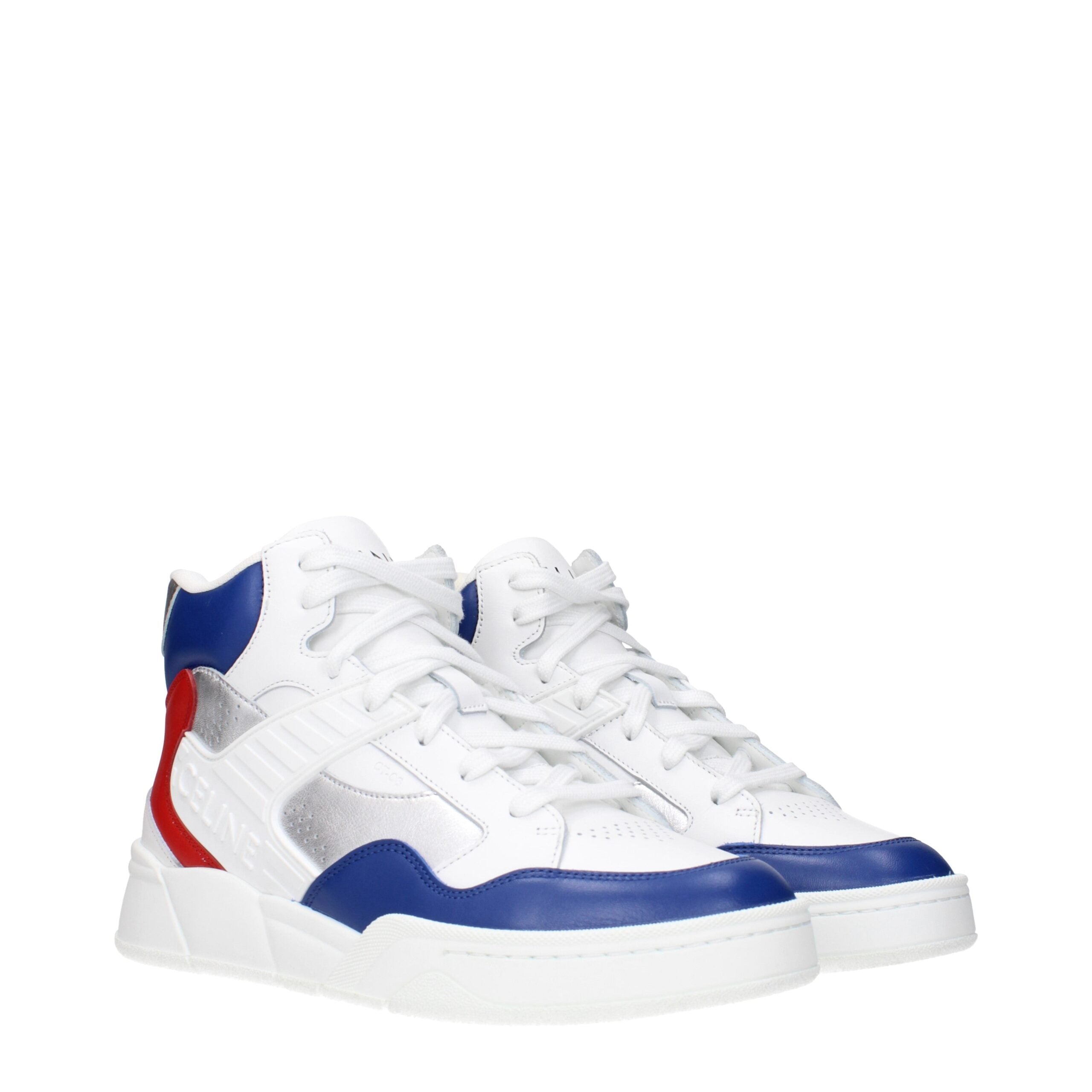 Baskets de sport en cuir bleu Céline