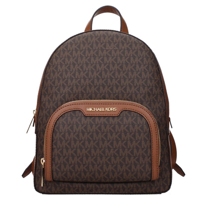 Zaino in tessuto marrone Michael Kors