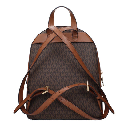 Zaino in tessuto marrone Michael Kors