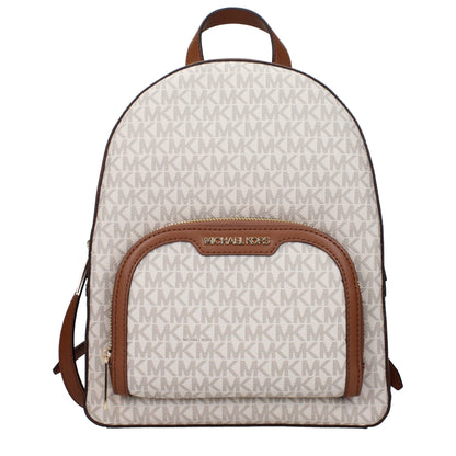 Zaino in tessuto beige Michael Kors