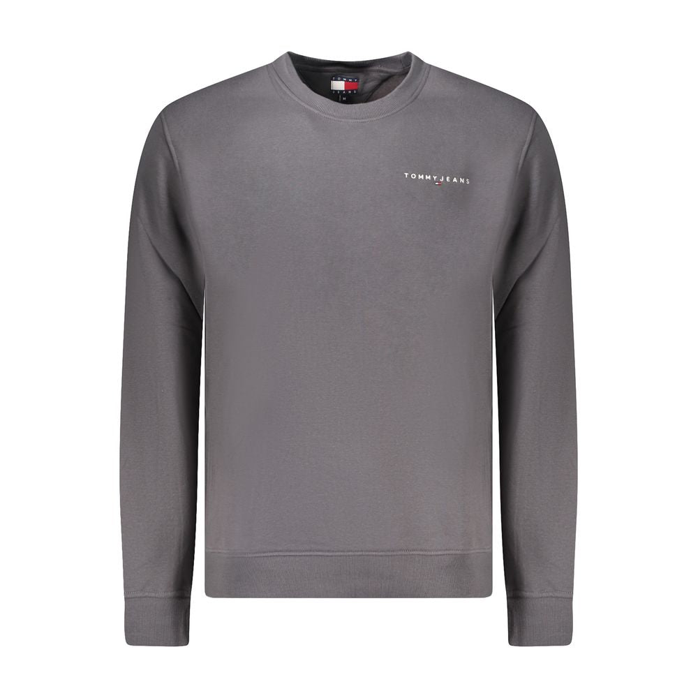 Felpa da uomo in cotone grigio Tommy Hilfiger