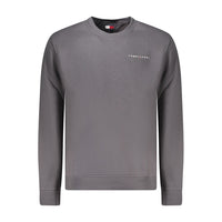 Felpa da uomo in cotone grigio Tommy Hilfiger