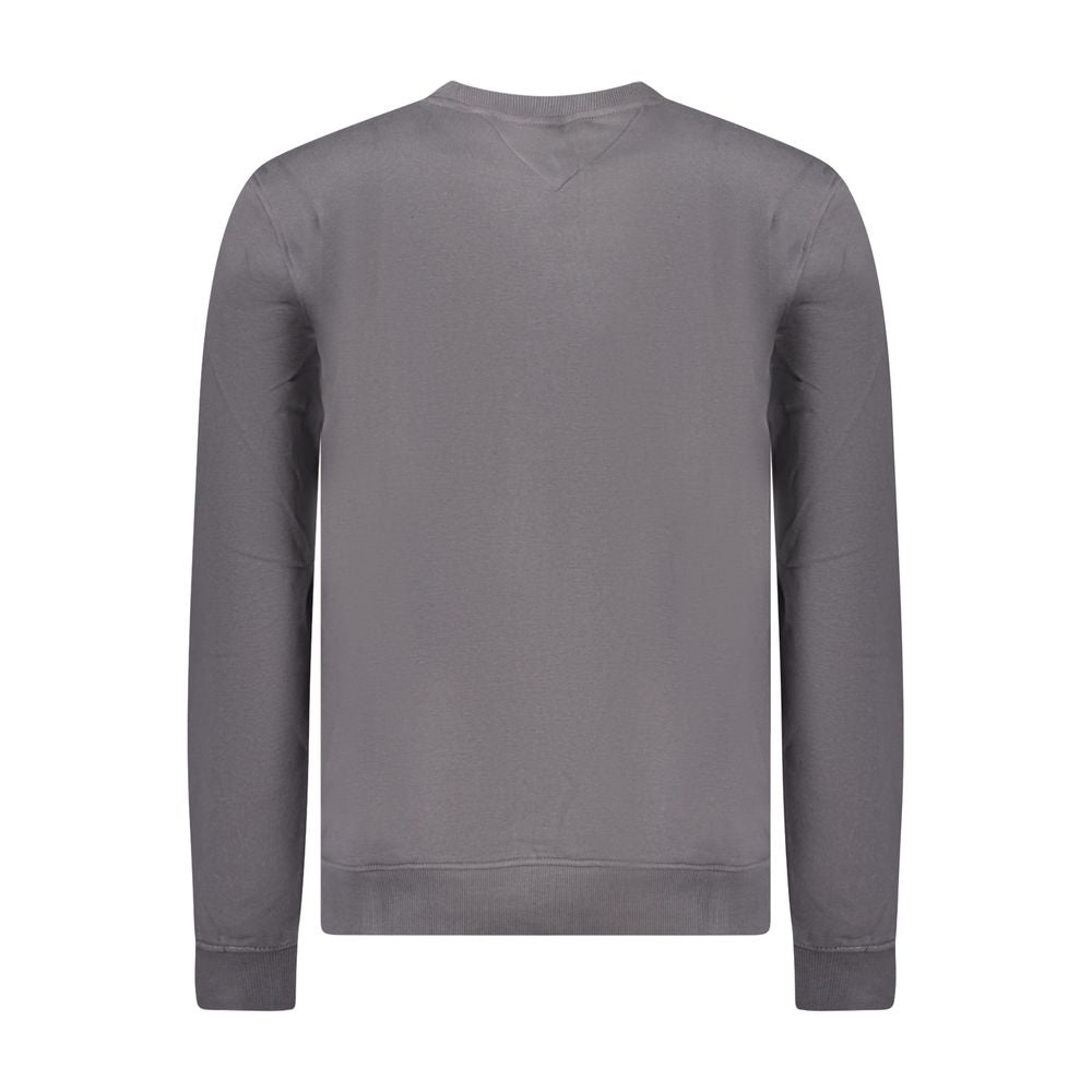 Felpa da uomo in cotone grigio Tommy Hilfiger