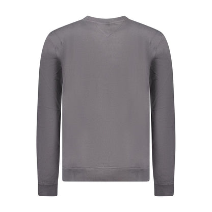 Felpa da uomo in cotone grigio Tommy Hilfiger