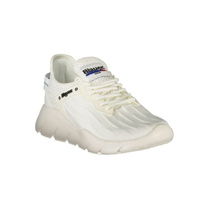 Sneaker Blauer da uomo in poliestere bianco